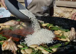 València: Paella Kocherlebnis, València, Spanien, Valencia Pass.