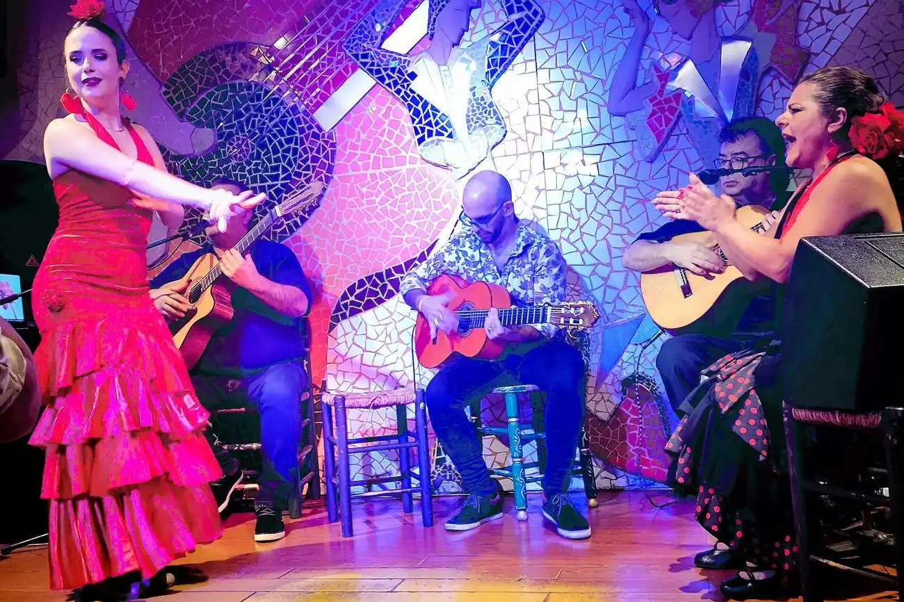 Tablao Flamenco El Toro y la Luna Show & Getränk, València, Spanien, Valencia Pass.