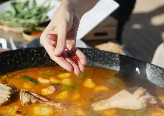 València: Paella Kocherlebnis, València, Spanien, Valencia Pass.