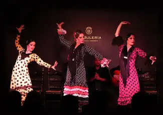 La Bulería Flamenco-Show mit Abendessen, València, Spanien, Valencia Pass.