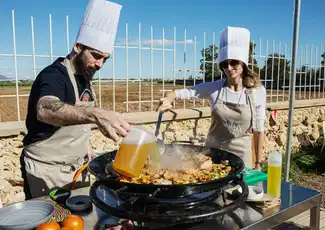 València: Paella Kocherlebnis, València, Spanien, Valencia Pass.