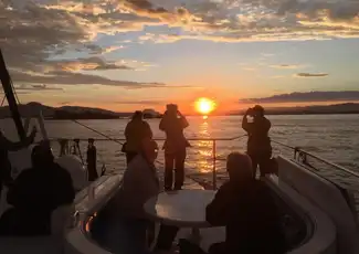 Valencia: Bootstour bei Sonnenuntergang mit dem Katamaran, València, Spanien, Valencia Pass.